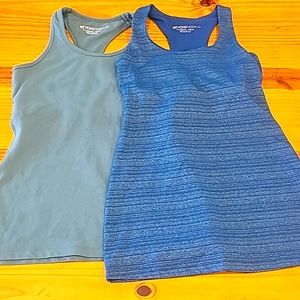 BEYOND YOGA RACER BACK TANKS (2) WITH SHELF BRA